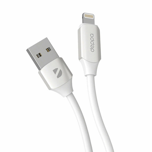 Кабель Deppa Silk USB Lightning 1.2m White фото 