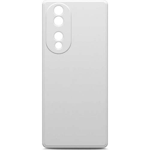 Накладка силиконовая BoraSCO Microfiber Case Honor 70 White фото 